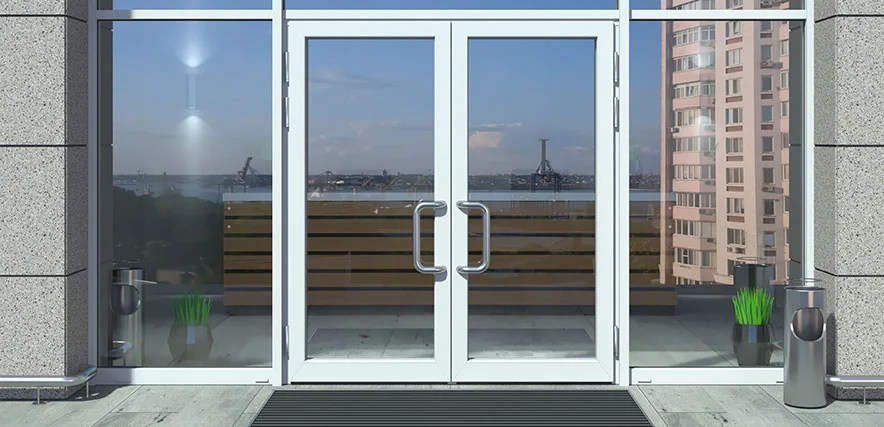 storefront glass repair in Dania Beach, FL